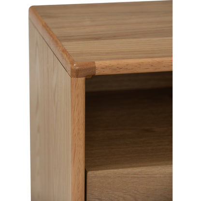 YARA Bed Side Table - Natural (With 2 Drawer)