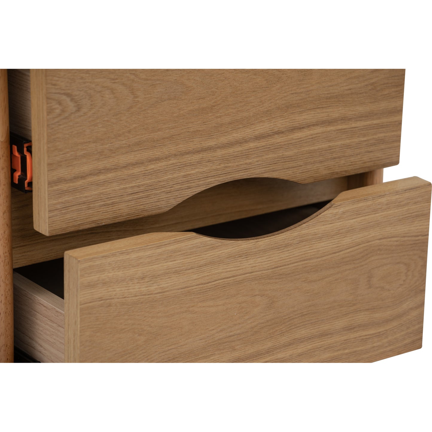 YARA Bed Side Table - Natural (With 2 Drawer)