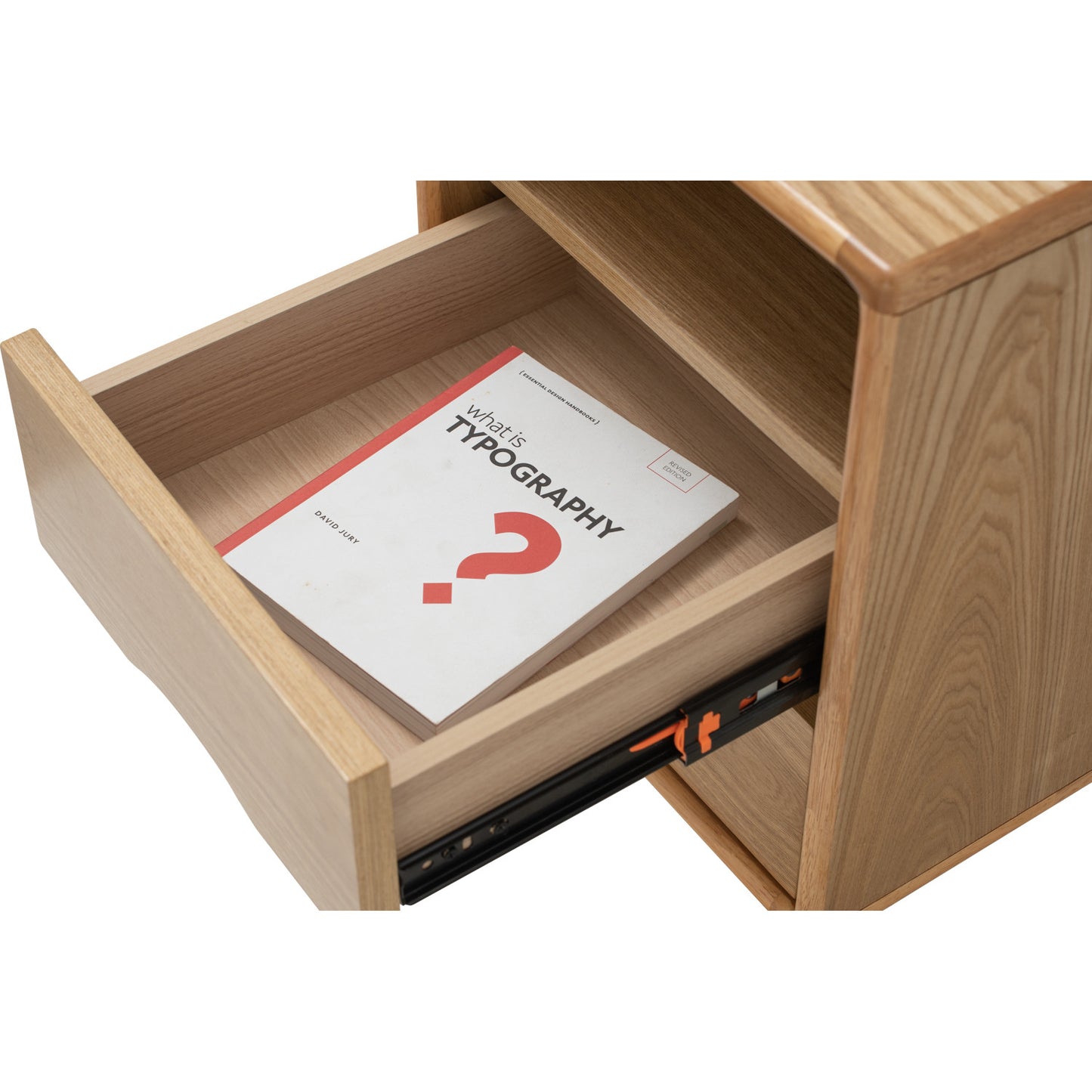 YARA Bed Side Table - Natural (With 2 Drawer)