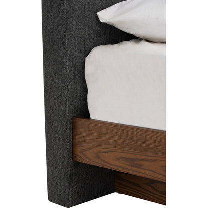 YUME Bedframe - Cocoa, Anthracite (Queen Size)