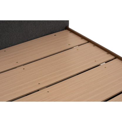 YUME Bedframe - Cocoa, Anthracite (Queen Size)