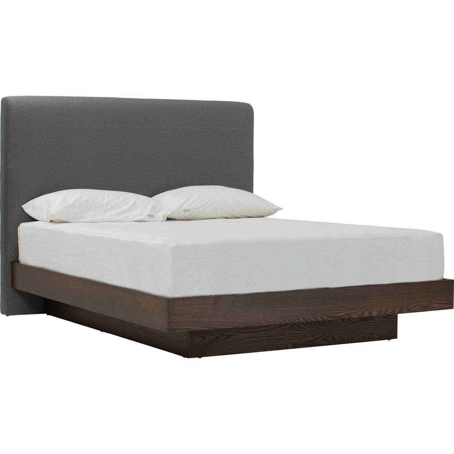 YUME Bedframe - Cocoa, Dark Grey (Queen Size)(Pets Friendly Fabric)