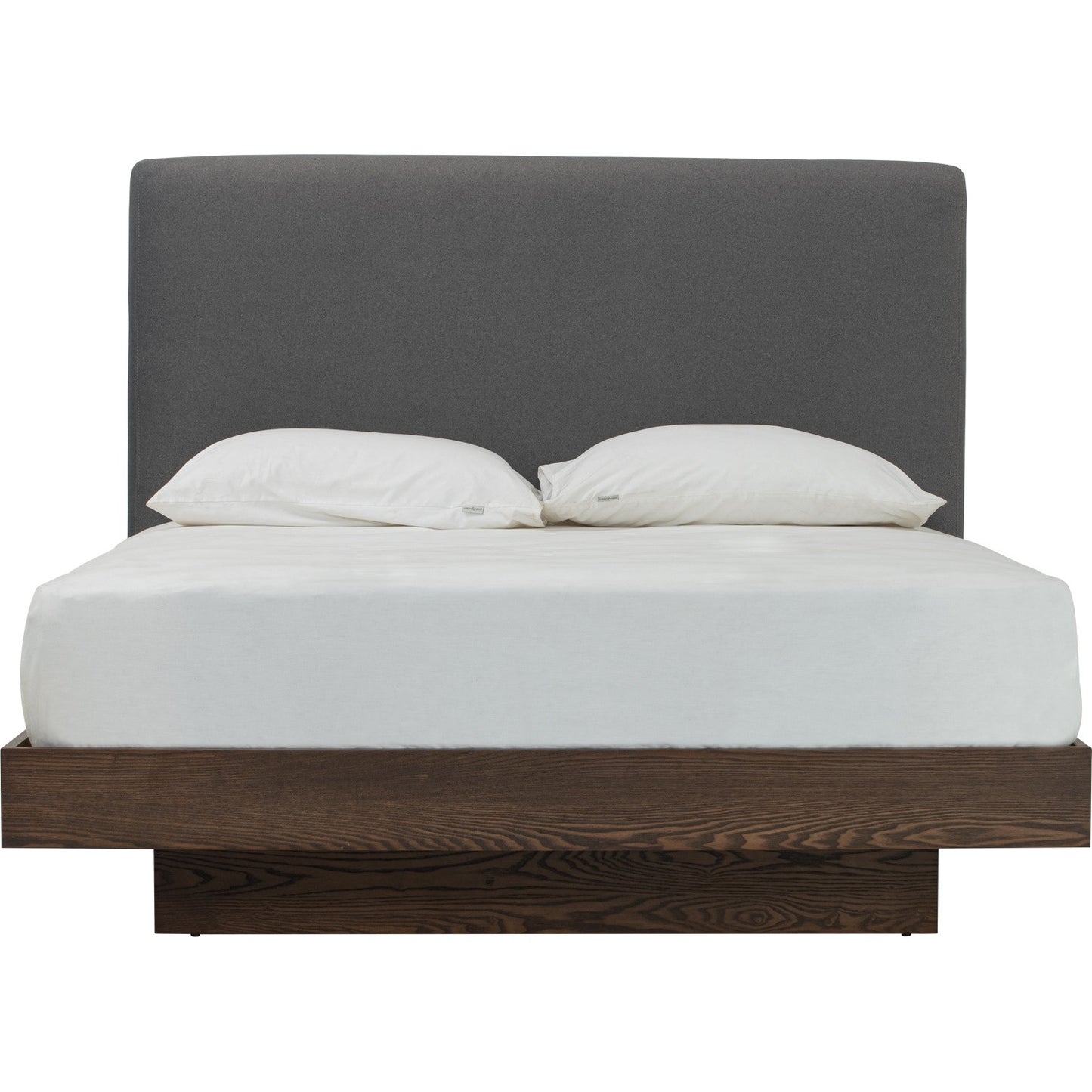 YUME Bedframe - Cocoa, Dark Grey (Queen Size)(Pets Friendly Fabric)