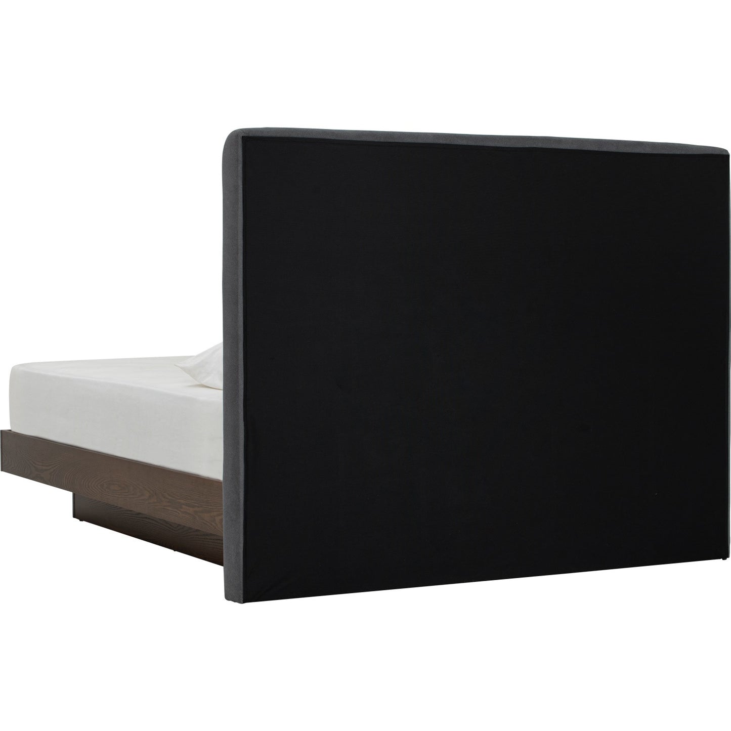 YUME Bedframe - Cocoa, Dark Grey (Queen Size)(Pets Friendly Fabric)