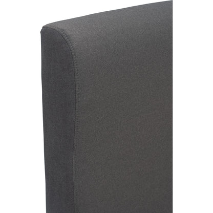 YUME Bedframe - Cocoa, Dark Grey (Queen Size)(Pets Friendly Fabric)