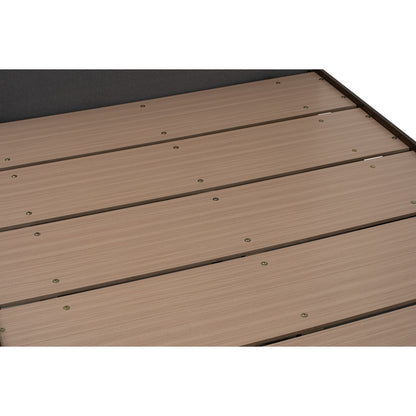 YUME Bedframe - Cocoa, Dark Grey (Queen Size)(Pets Friendly Fabric)