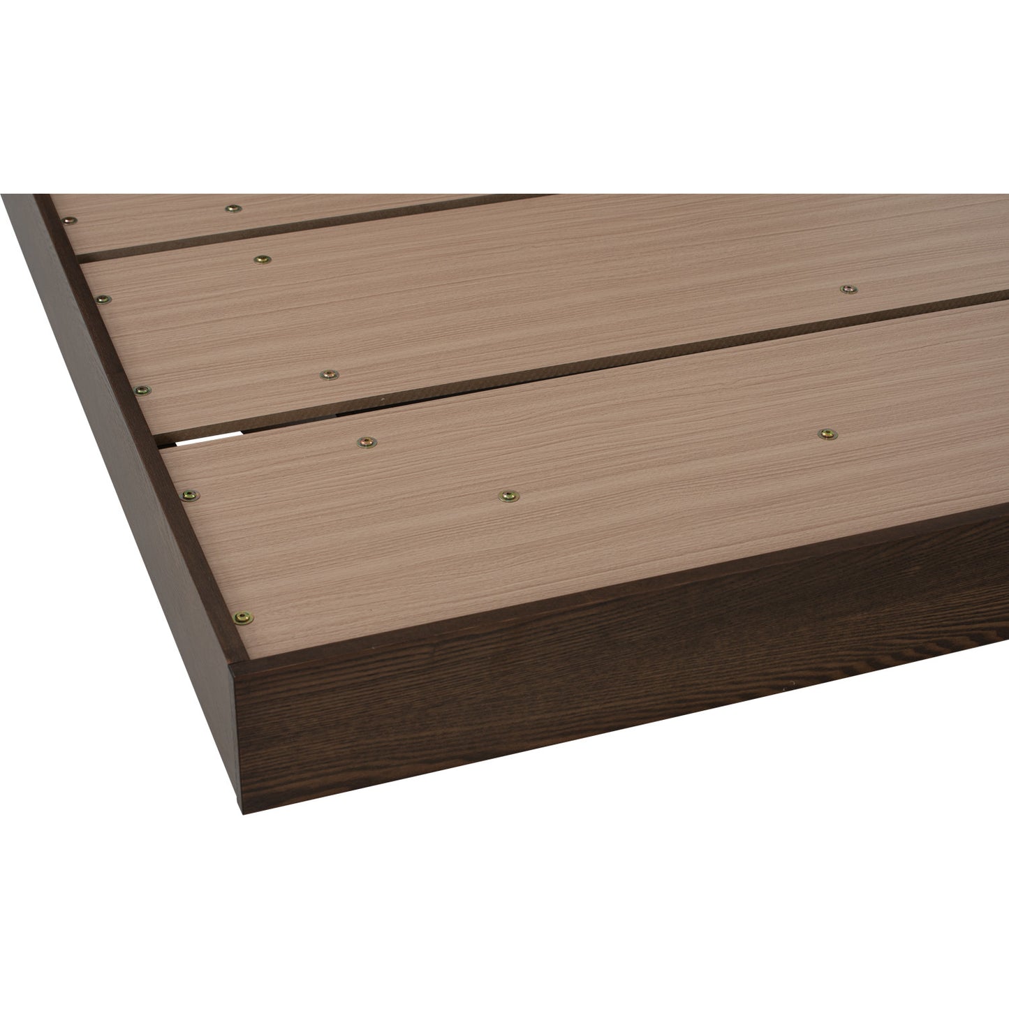 YUME Bedframe - Cocoa, Dark Grey (Queen Size)(Pets Friendly Fabric)