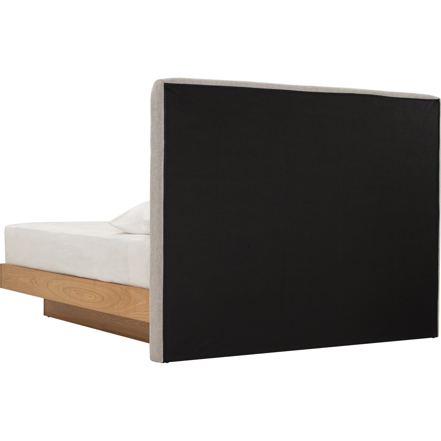 YUME Bedframe - Natural, Grey (Queen Size)