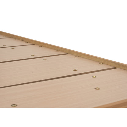YUME Bedframe - Natural, Grey (Queen Size)