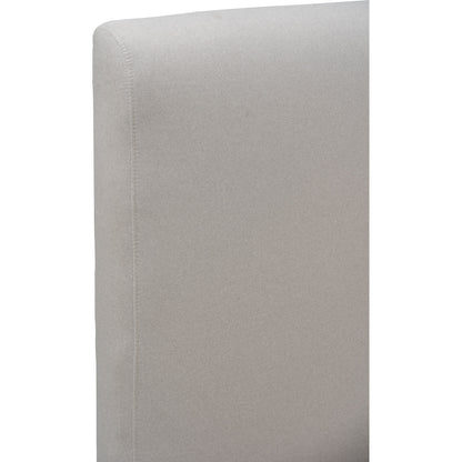 YUME Bedframe - Natural, Grey (Queen Size)(Pets Friendly Fabric)