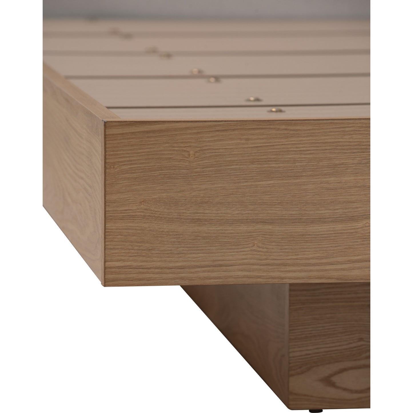 YUME Bedframe - Natural, Grey (Queen Size)(Pets Friendly Fabric)