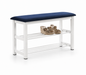 YUPI Bench - White Leg , Royale Blue Seat (805L)