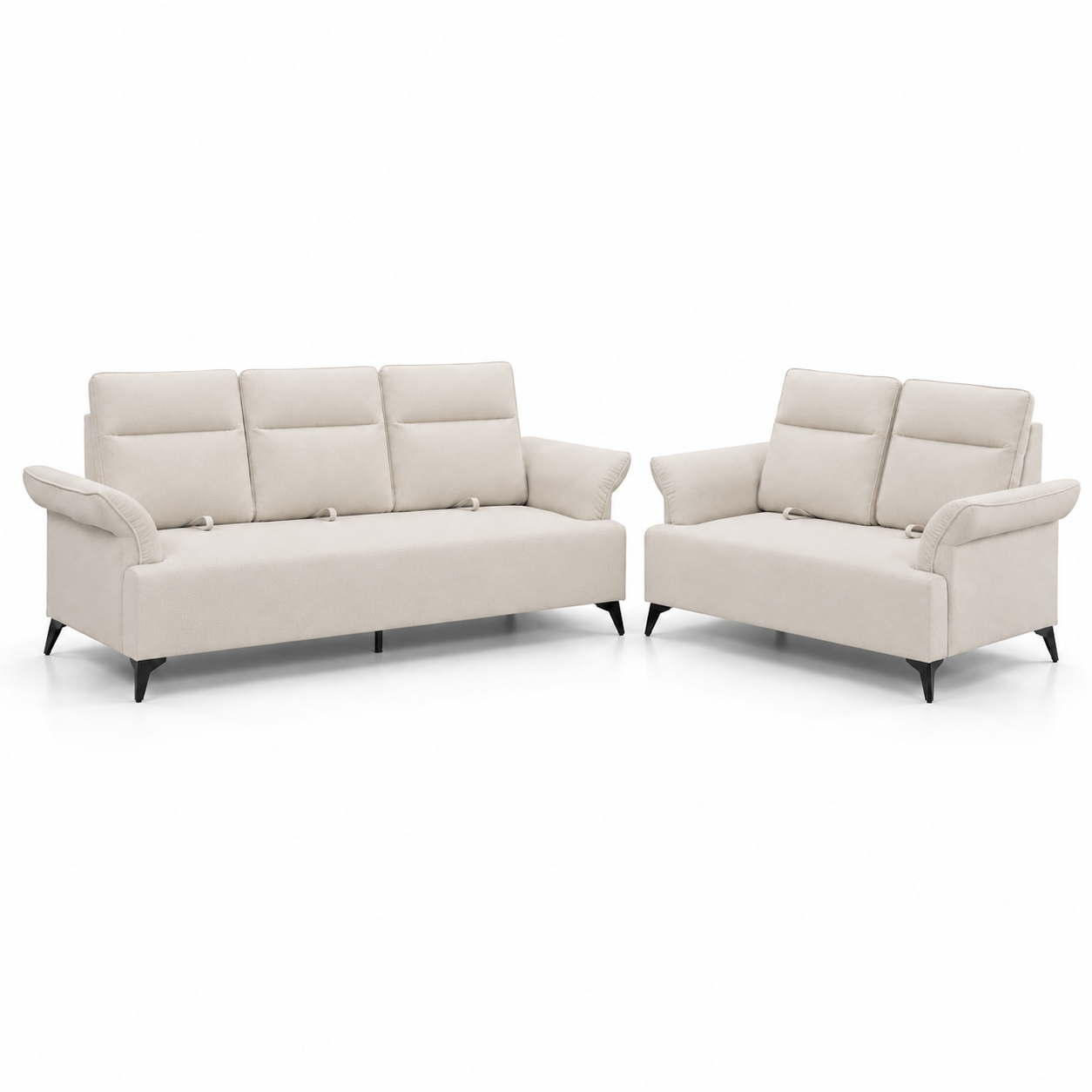 YUZEN 2+3 Seater Push Back Sofa (Easy Clean Fabric)