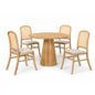 Dining Set ( 1 Zuki Table + 4 Kumi Chair ) - Beech